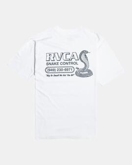 Camiseta RVCA SNAKE CONTRO - White