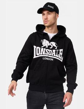 Sudadera Capucha Abierta LONSDALE KRAFTY - Black