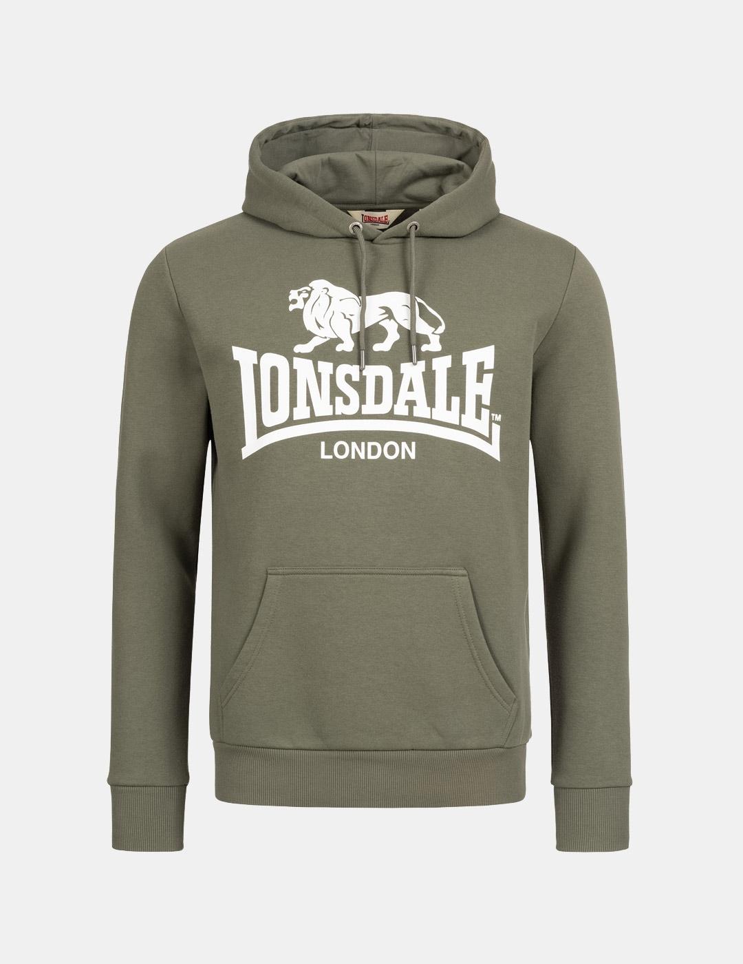 Sudadera Capucha LONSDALE SHERBORNE - Green/White