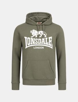 Sudadera Capucha LONSDALE SHERBORNE - Green/White