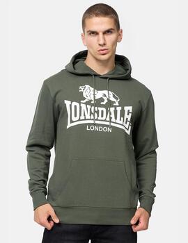 Sudadera Capucha LONSDALE SHERBORNE - Green/White