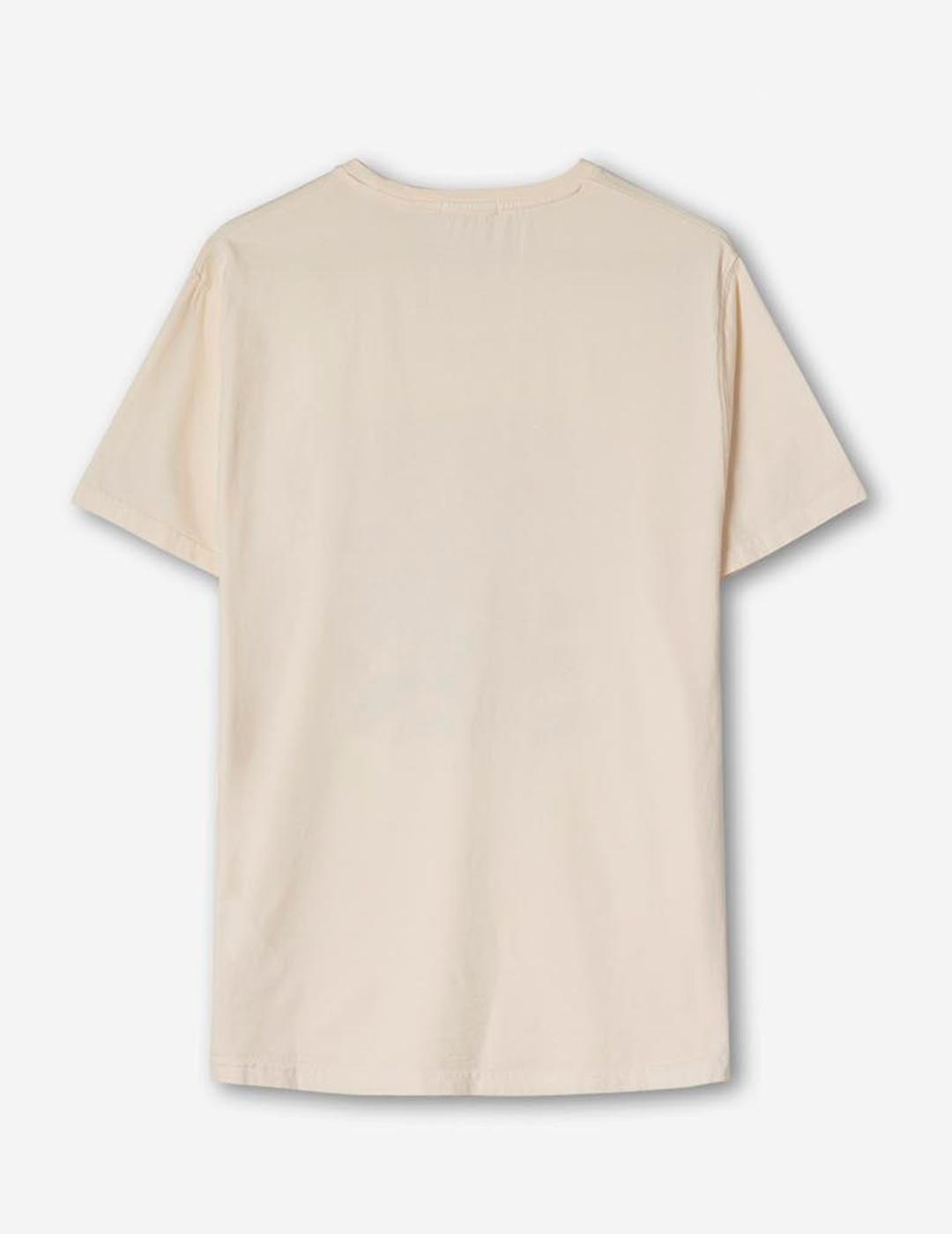 Camiseta KAOTIKO WASHED FLEURS - Ivory