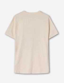 Camiseta KAOTIKO WASHED FLEURS - Ivory