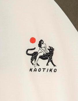 Camiseta KAOTIKO RANGLAN WOMAN TIGER -  Ivory/Army