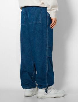 Pantalón KAOTIKO PARACHUTE - Denim Blue