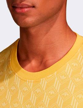 Camiseta Adidas  MONO AOP - Amarillo