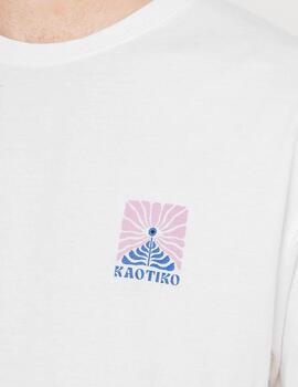Camiseta KAOTIKO FLOWERS EYES - White
