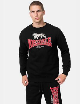 Sudadera Crew LONSDALE LAWINS - Black/Red/Grey