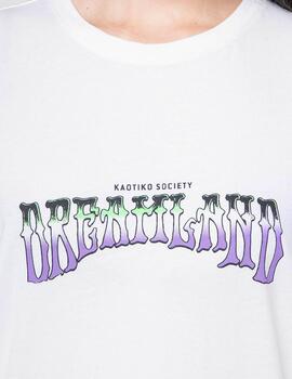 Camiseta KAOTIKO WASHED DREAMLAND - White