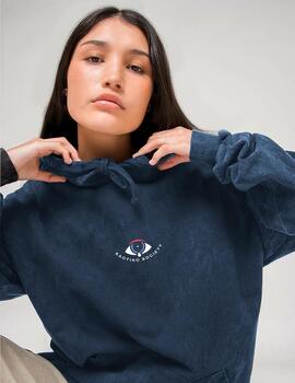 Sudadera Capucha KAOTIKO WASHED FREE YOUR MIND - Navy