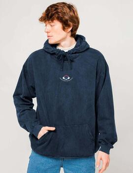 Sudadera Capucha KAOTIKO WASHED FREE YOUR MIND - Navy