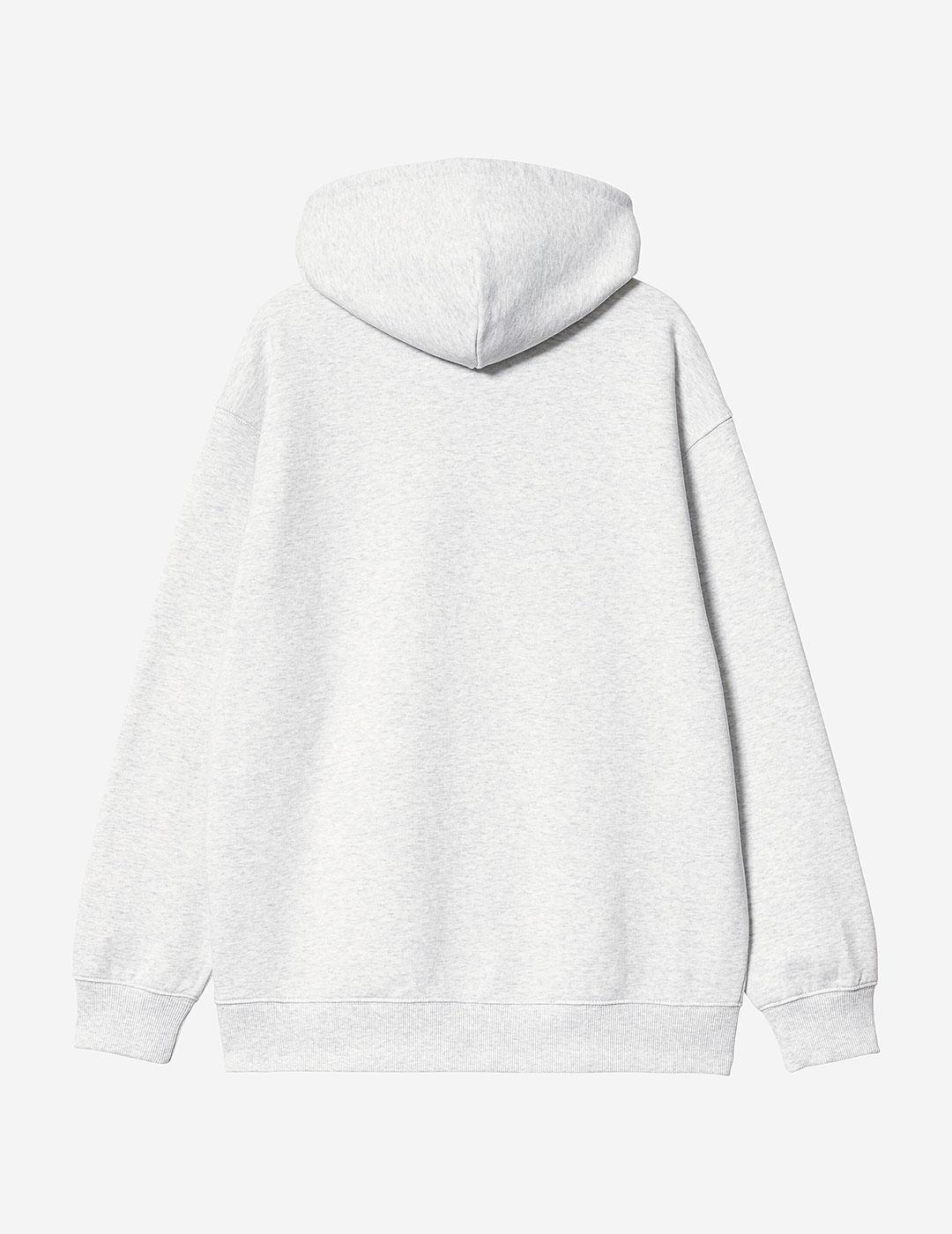 Sudadera W' HOODED CARHARTT - Ash Heather/Cassis