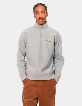 Sudadera Zip CARHARTT AMERICAN SCRIPT - Marengo