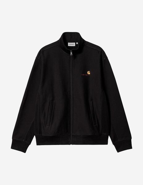 Carhartt WIP HALF ZIP AMERICAN SCRIPT - Sudadera - black/negro 