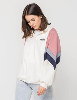 Sudadera Crew KAOTIKO NASHVILLE - Ivory/Burg/Navy/Palid Bl