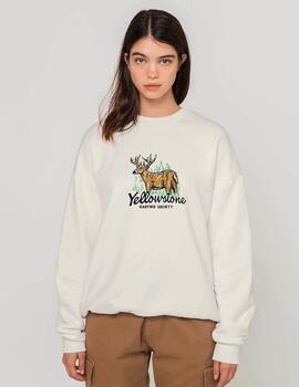 Sudadera Crew YELLOWSTONE - Ivory