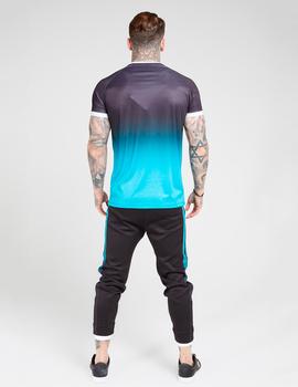 Camiseta RAGLAN STRAIGHT HEM FADE RINGER - Black t