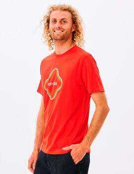 Camiseta SURF REVIVAL VIBRATIONS - Blood