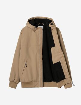 Cazadora CARHARTT HOODED SAIL - Leather/Black