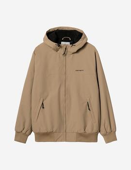 Cazadora CARHARTT HOODED SAIL - Leather/Black