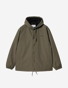 Cazadora CARHARTT HOODED COACH - Cypress/Black