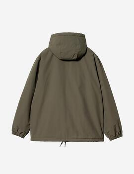 Cazadora CARHARTT HOODED COACH - Cypress/Black