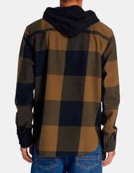 Camisa DC SHOES RUCKUS HOODED - Green/Black/Green