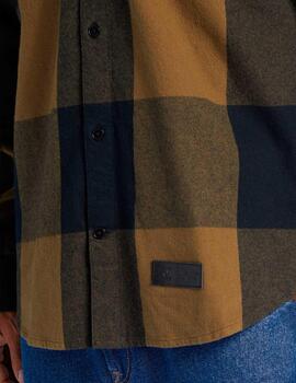 Camisa DC SHOES RUCKUS HOODED - Green/Black/Green