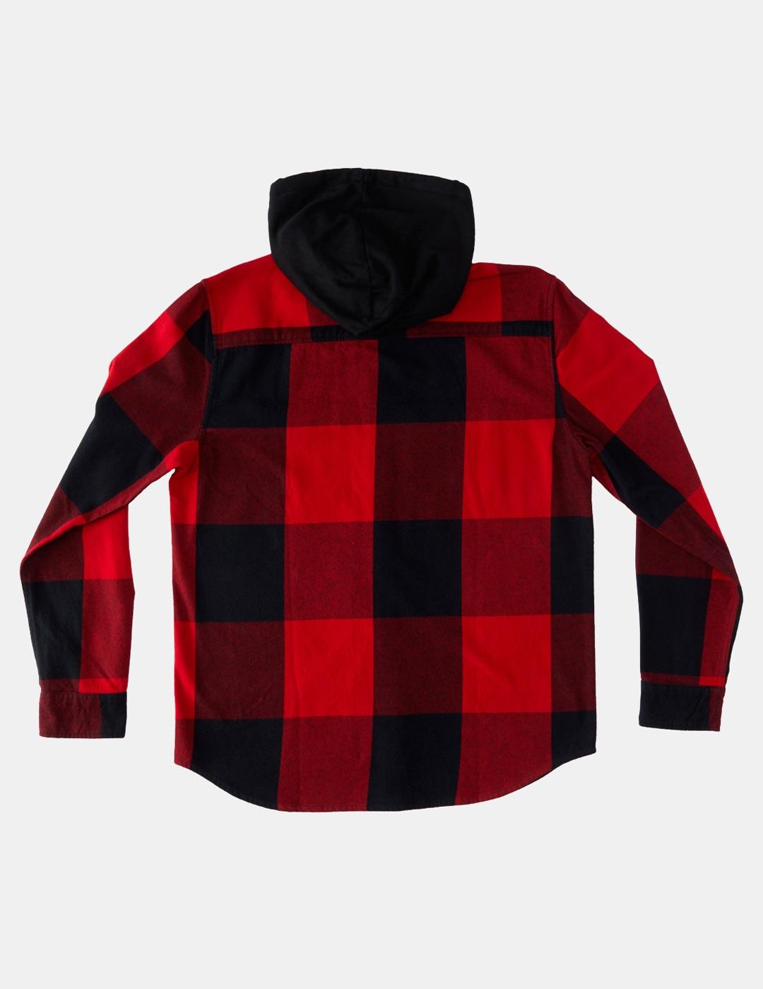 Camisa DC SHOES RUCKUS HOODED - Red/Black/Red