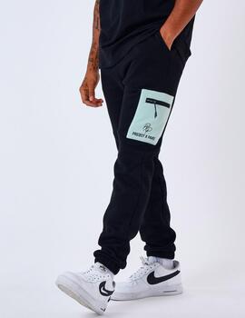 Pantalón Chándal PROJECT x PARIS 2344043 - Black/Lihgt Green