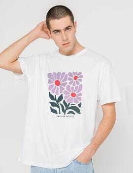 Camiseta KAOTIKO WASHED FLEURS - Ivory