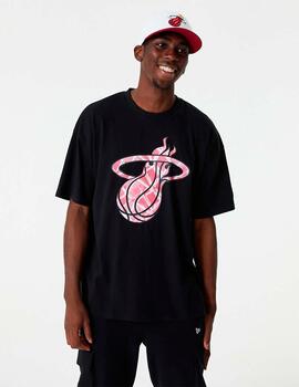 Camiseta NEW ERA INFILL LOGO MIAMI HEAT - Black