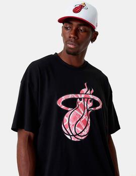 Camiseta NEW ERA INFILL LOGO MIAMI HEAT - Black