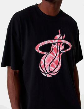 Camiseta NEW ERA INFILL LOGO MIAMI HEAT - Black