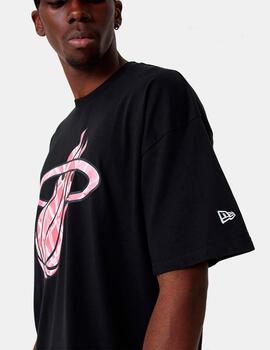 Camiseta NEW ERA INFILL LOGO MIAMI HEAT - Black