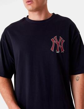 Camiseta NEW ERA LARGE LOGO NEW YORK YANKEES - Navy/Cardin