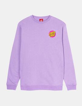 Sudadera Crew SANTA CRUZ STYLE DOT - Digital Lavender