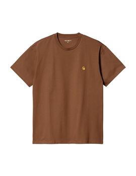 Camiseta CARHARTT CHASE - Tamarind/Gold