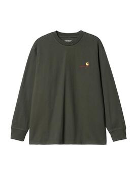 Camiseta Manga Larga CARHARTT AMERICAN SCRIPT - Plant
