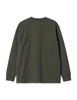 Camiseta Manga Larga CARHARTT AMERICAN SCRIPT - Plant