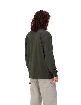 Camiseta Manga Larga CARHARTT AMERICAN SCRIPT - Plant