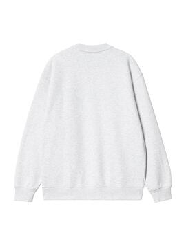 Sudadera W' CARHARTT SWEAT - Ash Heather/Cassis