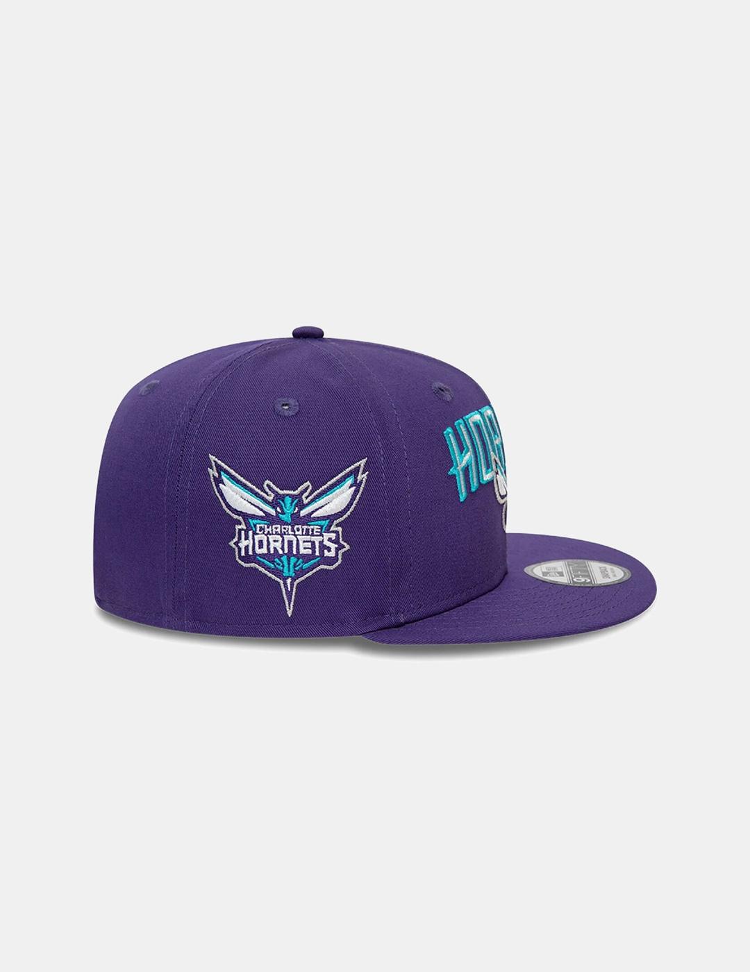 Gorra NEW ERA 950 PATCH CHARLOTTE HORNETS - Purple