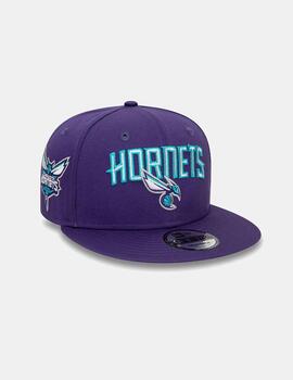 Gorra NEW ERA 950 PATCH CHARLOTTE HORNETS - Purple