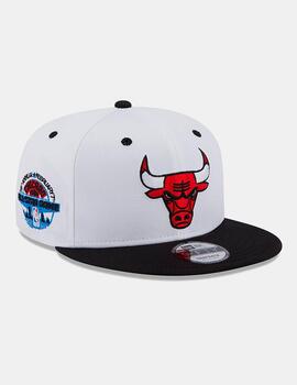 Gorra NEW ERA 950 WHITE CROWN PATCH BULLS - White/Black