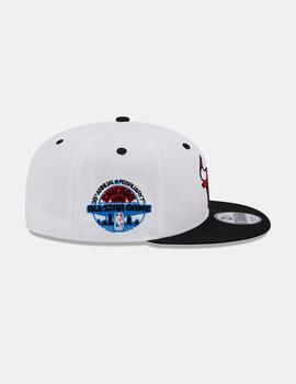 Gorra NEW ERA 950 WHITE CROWN PATCH BULLS - White/Black