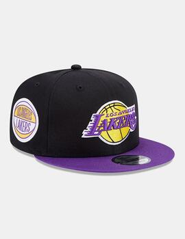 Gorra NEW ERA 950 CONTRAST SIDE PATCH LAKERS - Black/Purpl