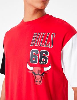 Camiseta NEW ERA CUT SEW CHICAGO BULLS - Red/White