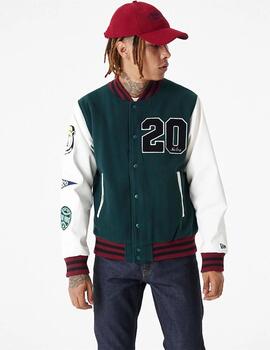 Cazadora NEW ERA VARSITY NEW ERA - Green/Off White