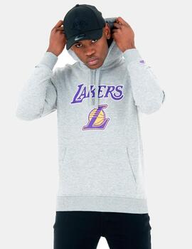 Sudadera NEW ERA TEAM LOGO PO LOS ANGELES LAKERS - Heather